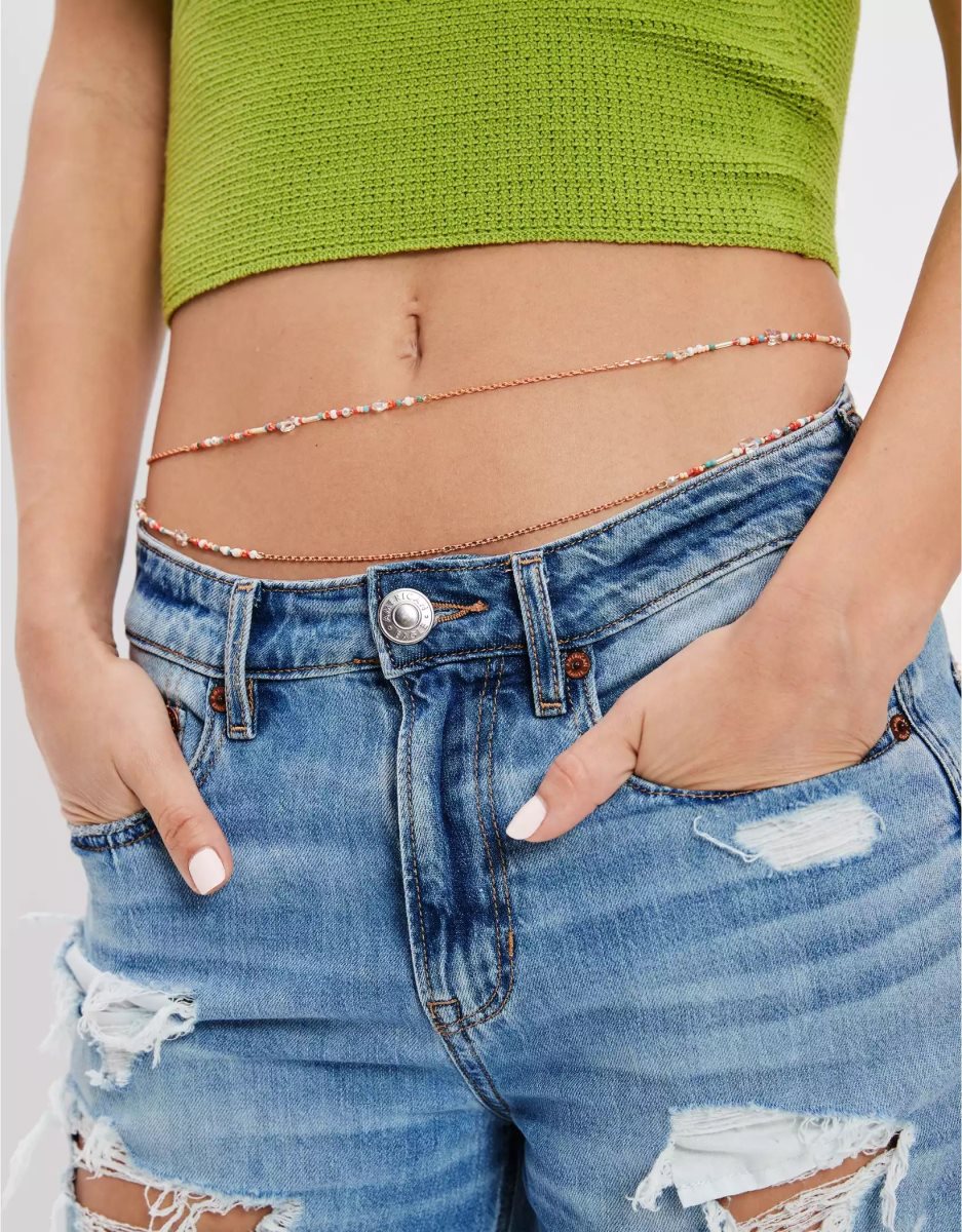 Bijoux American Eagle AEO Beaded Daisy Belly Chain Multicolore Femme | BUY-96802654